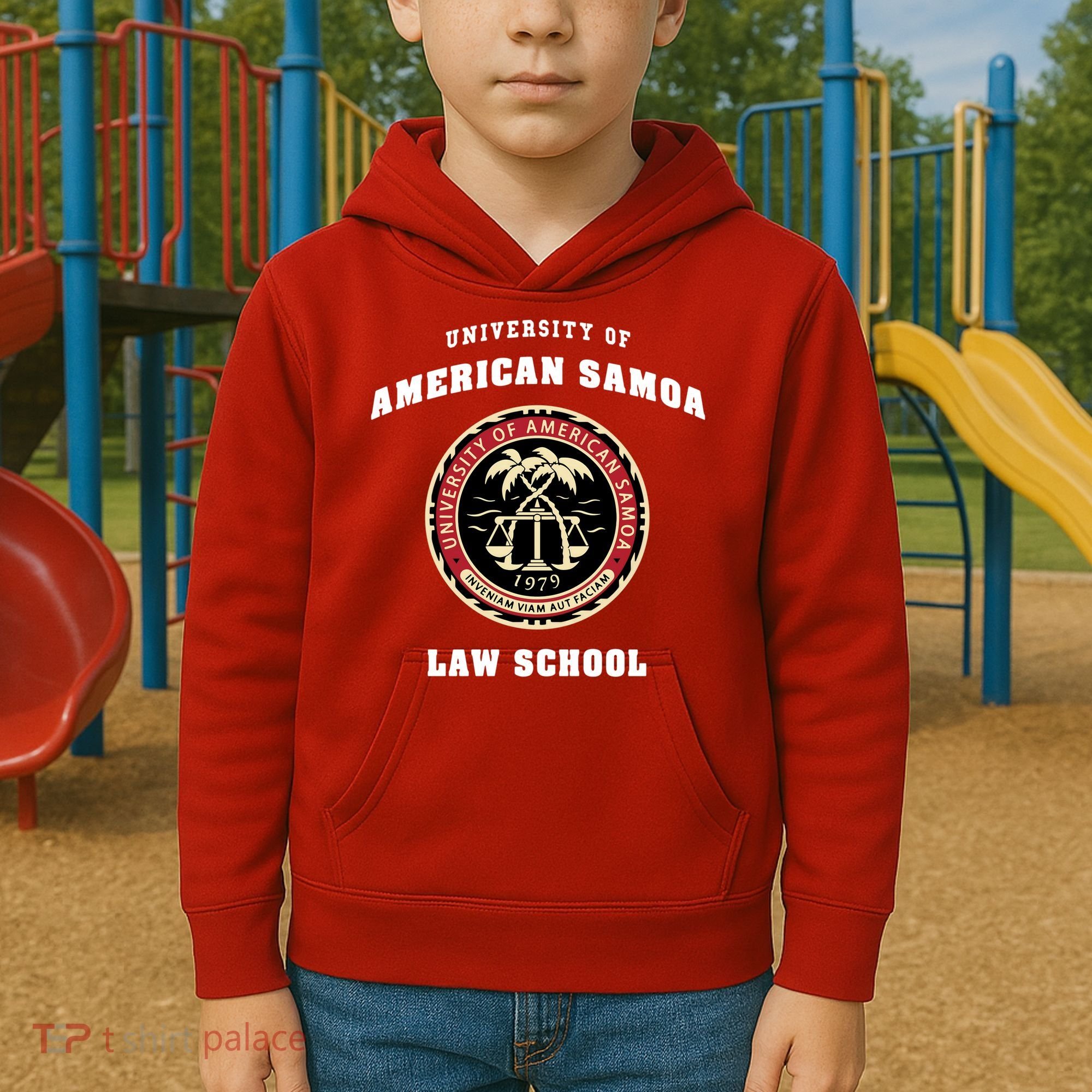 University Of American Samoa Law School Gift Kids Hoodie
