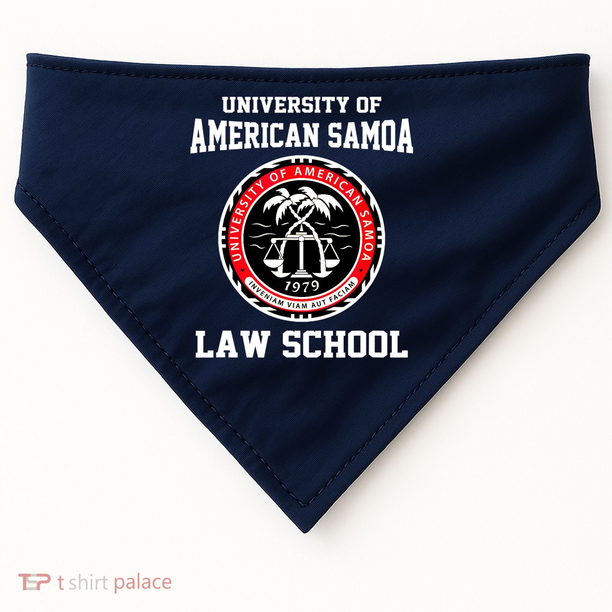 University Of American Samoa Law School Apparel USA-Made Doggie Bandana