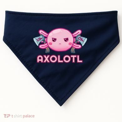 Uh Oh Axolotl USA-Made Doggie Bandana