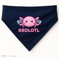 Uh Oh Axolotl USA-Made Doggie Bandana thumb 0