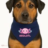 Uh Oh Axolotl USA-Made Doggie Bandana thumb 1