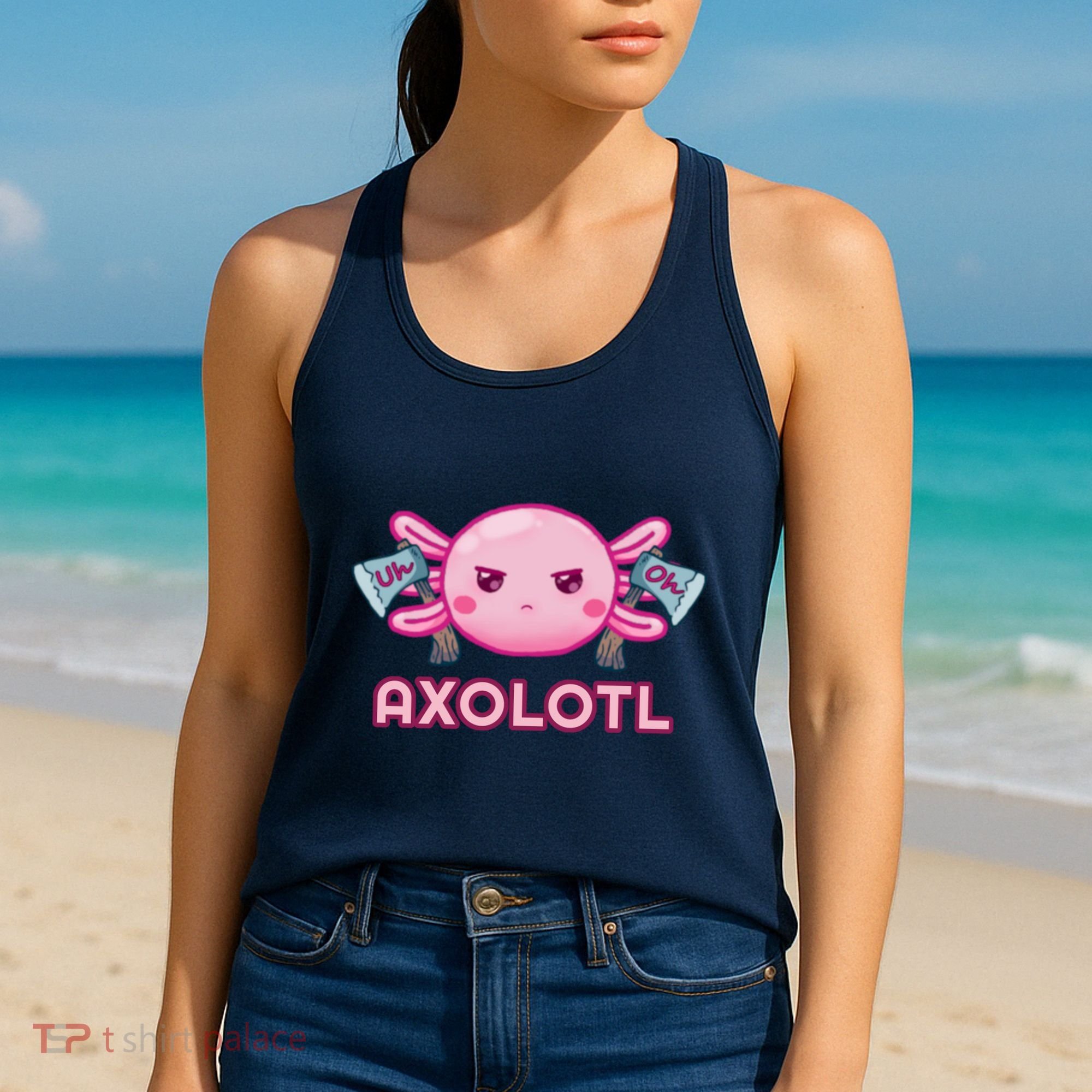 Uh Oh Axolotl Women's Tank Top