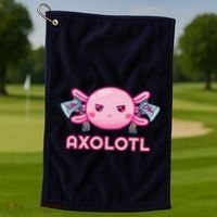 Uh Oh Axolotl Golf Towel thumb 1