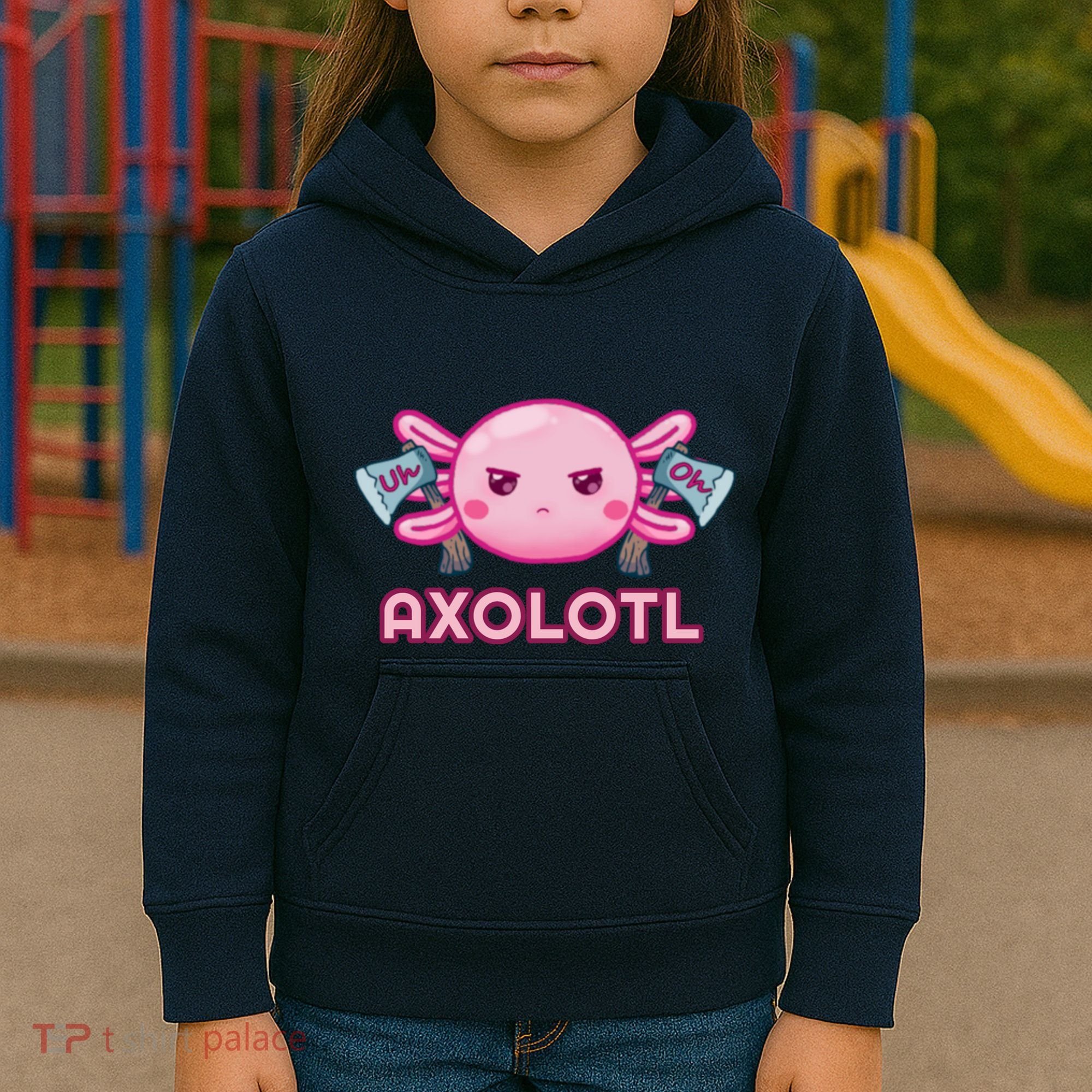 Uh Oh Axolotl Kids Hoodie