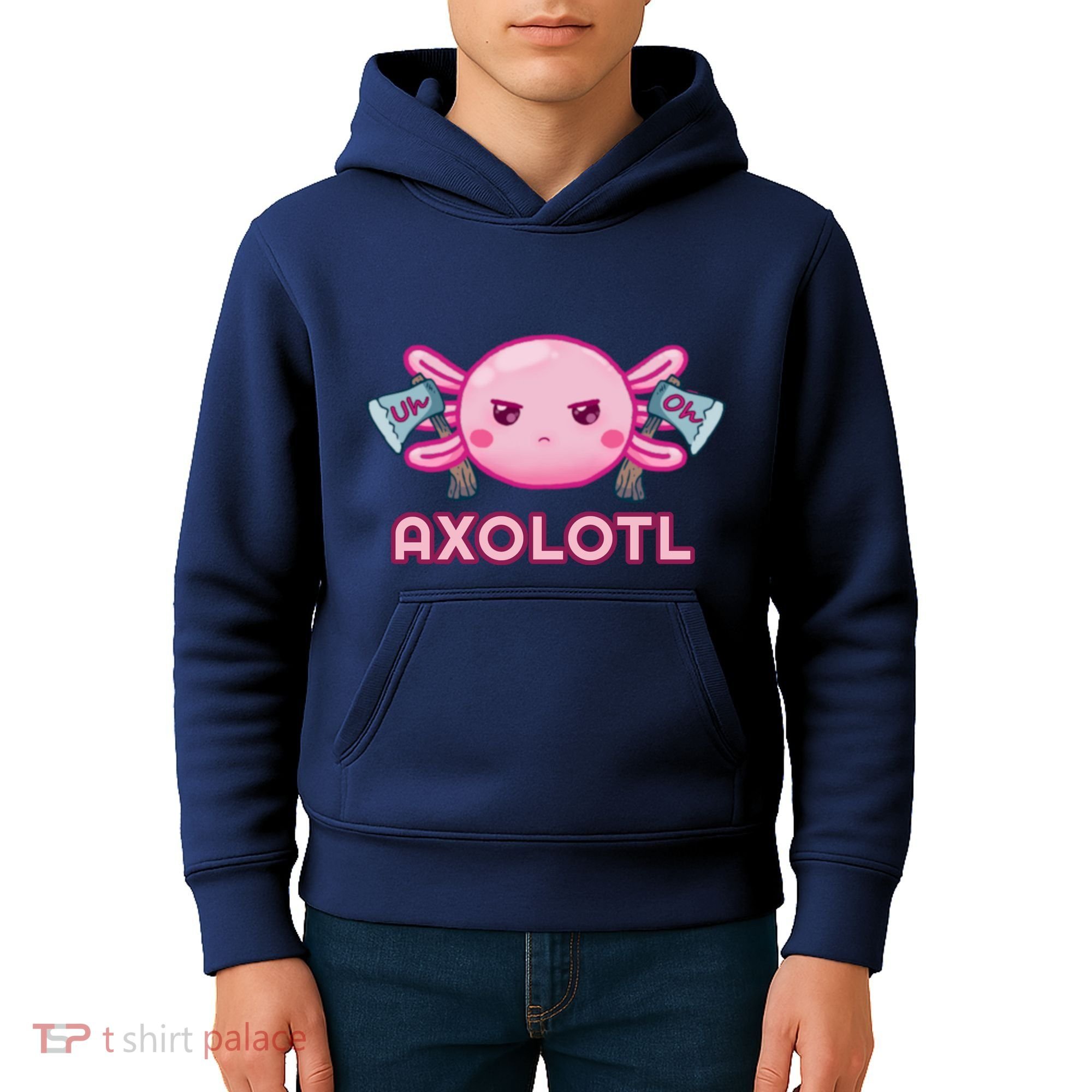 Uh Oh Axolotl Kids Hoodie