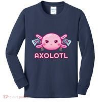 Uh Oh Axolotl Kids Long Sleeve Shirt thumb 0