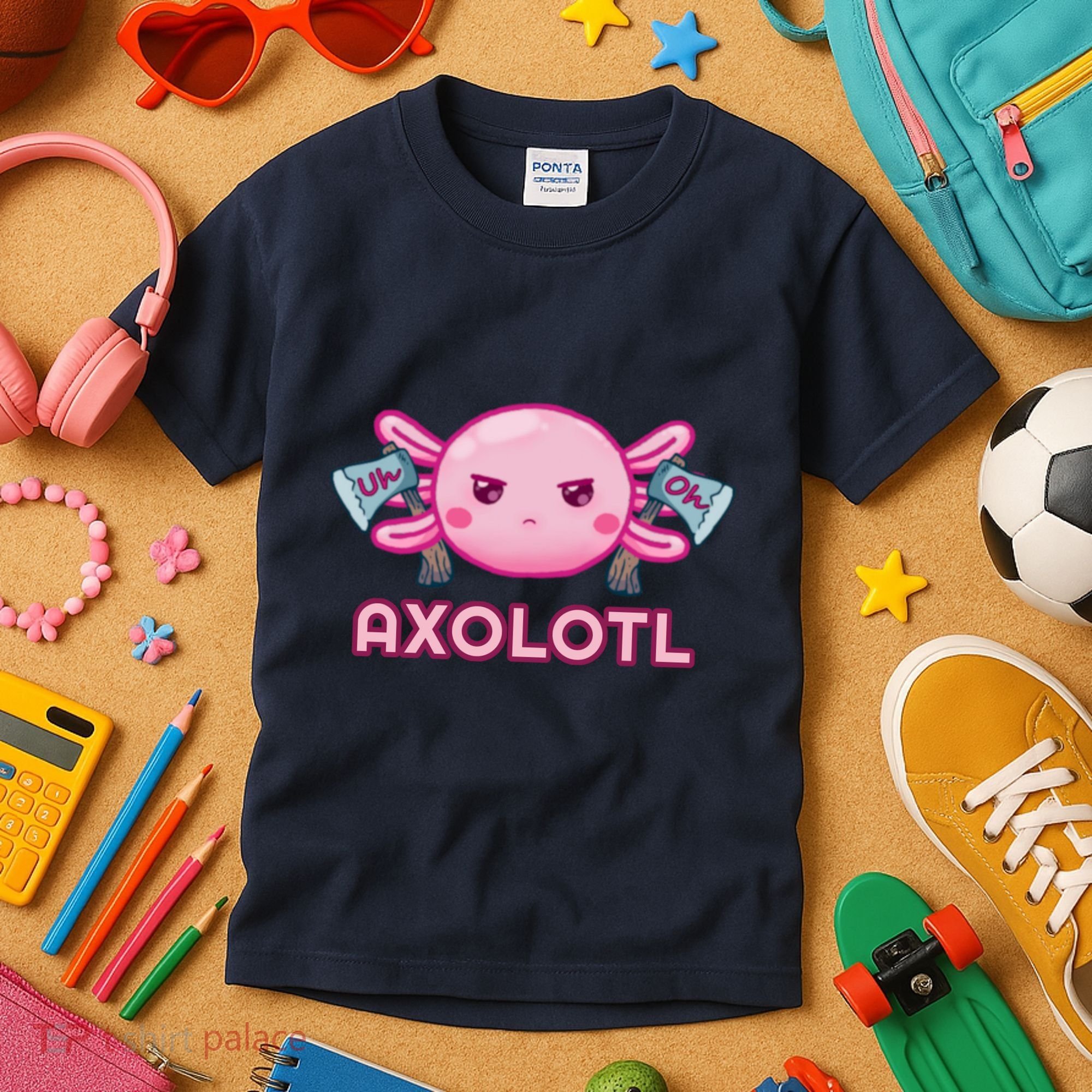 Uh Oh Axolotl Kids T-Shirt