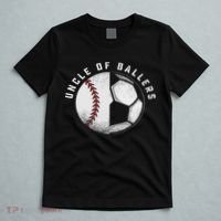 Uncle Of Ballers Nephew Baseball Niece Soccer Player Team T-Shirt thumb 5