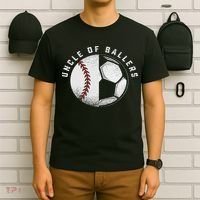 Uncle Of Ballers Nephew Baseball Niece Soccer Player Team T-Shirt thumb 6