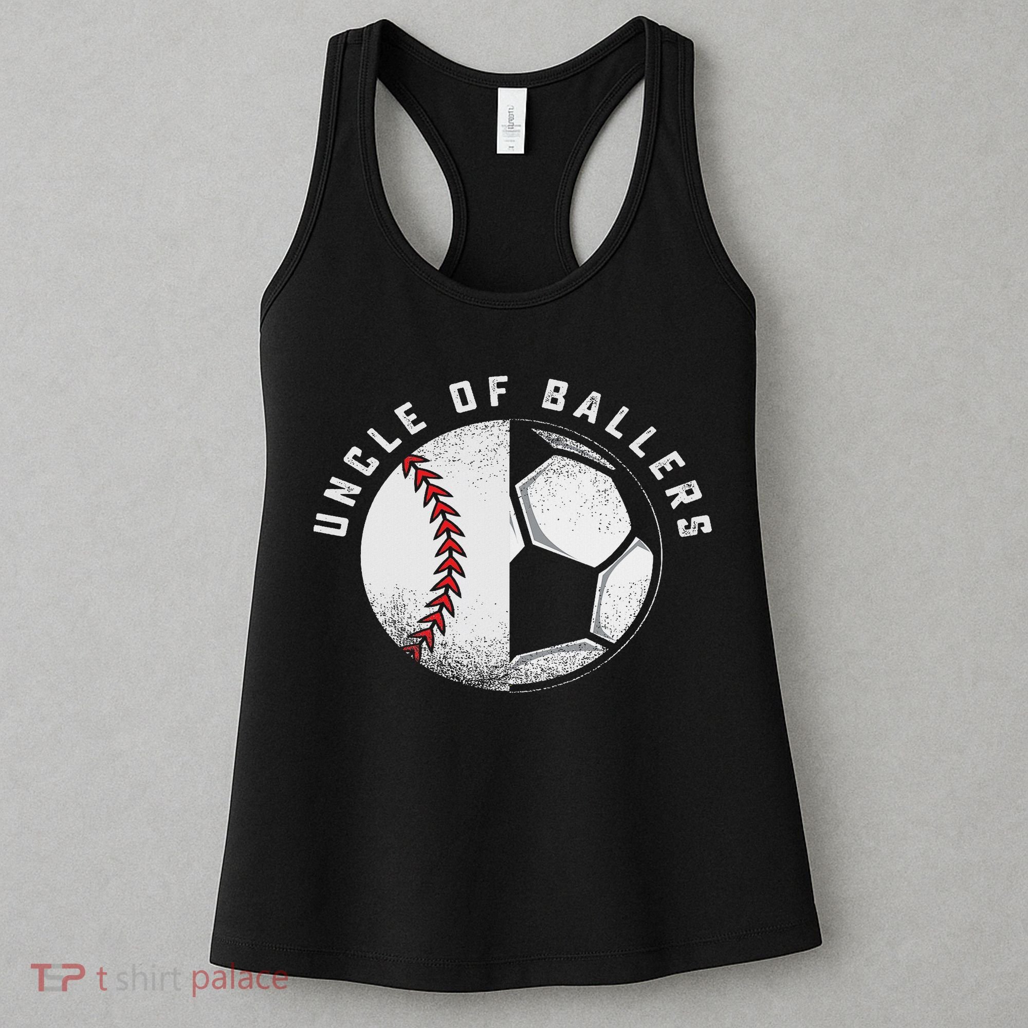 Uncle Of Ballers Nephew Baseball Niece Soccer Player Team Women's Tank Top