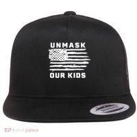 Unmask Our Kids Flat Bill Trucker Hat thumb 0