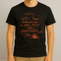 Underestimate Old Man Recumbent Trike Bike Bicycle Gift T-Shirt thumb 3