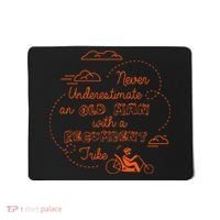 Underestimate Old Man Recumbent Trike Bike Bicycle Gift Mousepad thumb 0