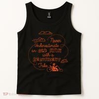 Underestimate Old Man Recumbent Trike Bike Bicycle Gift Tank Top thumb 2