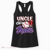 Uncle Of Rookie 1st Baseball Birthday Party Theme Matching Women's Tank Top thumb 0