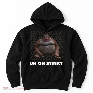 Uh Oh Stinky Poop Meme Funny Monkey Hoodie