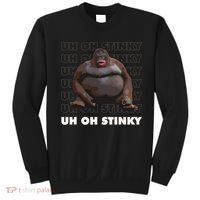 Uh Oh Stinky Poop Meme Funny Monkey Sweatshirt thumb 0
