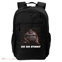 Uh Oh Stinky Poop Meme Funny Monkey Backpack thumb 0