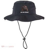 Uh Oh Stinky Poop Meme Funny Monkey Bucket Hat thumb 0