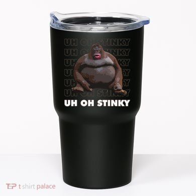 Uh Oh Stinky Poop Meme Funny Monkey Tumbler