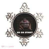 Uh Oh Stinky Poop Meme Funny Monkey Ornament thumb 0