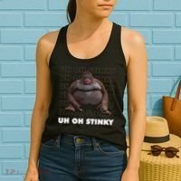 Uh Oh Stinky Poop Meme Funny Monkey Women's Tank Top thumb 2