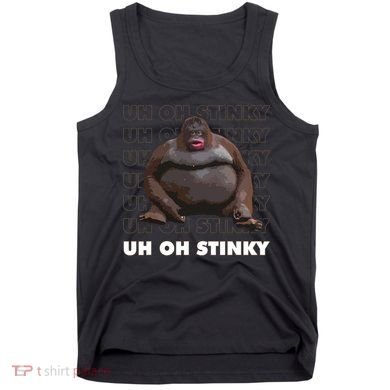 Uh Oh Stinky Poop Meme Funny Monkey Tank Top