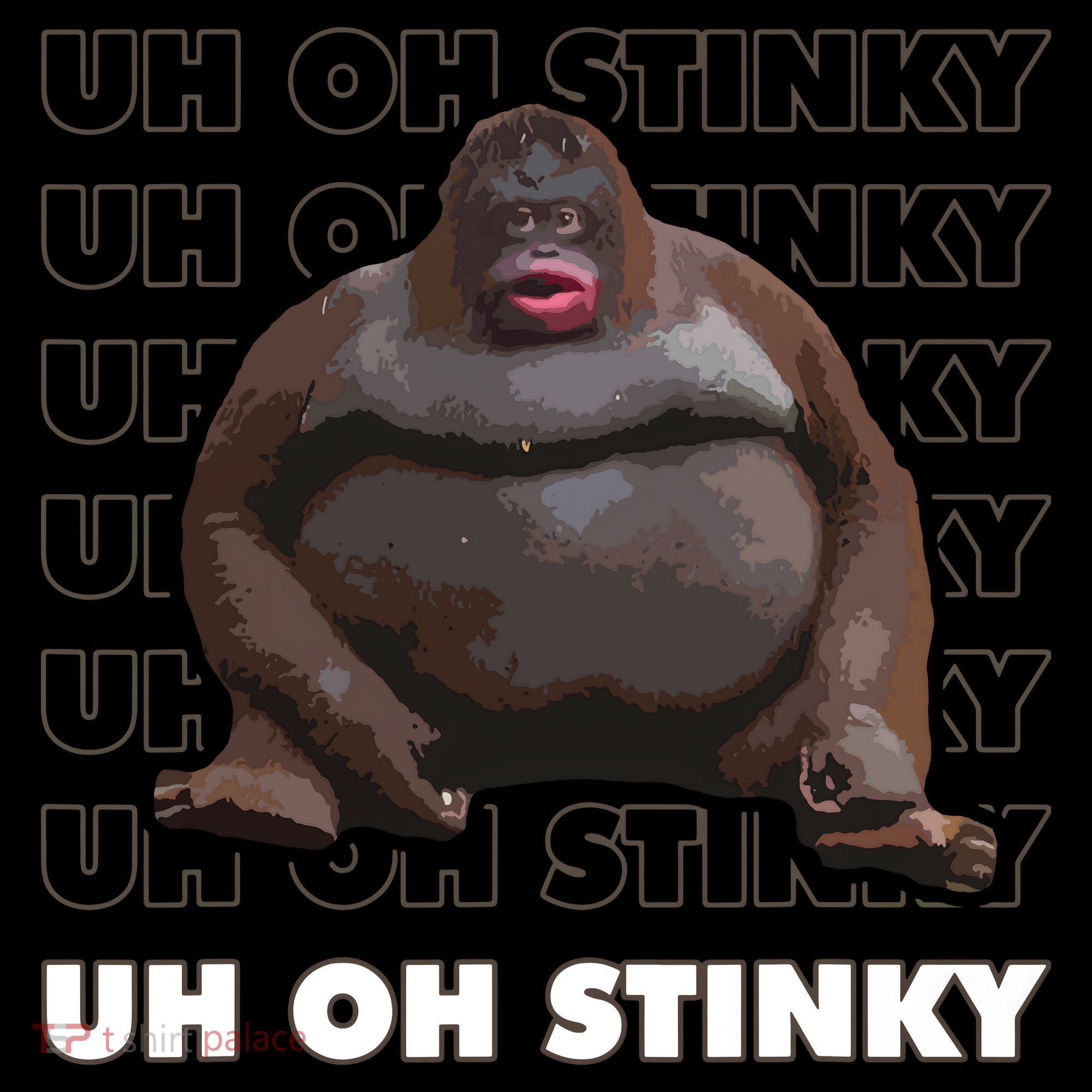 Uh Oh Stinky Poop Meme Funny Monkey Kids Hoodie