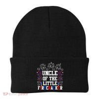Uncle Of The Little Firecracker Funny Gift 4th Of July Birthday Gift Beanie thumb 0