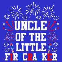 Uncle Of The Little Firecracker Funny Gift 4th Of July Birthday Gift T-Shirt thumb 7