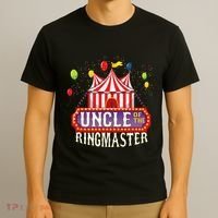 Uncle Of The Birthday Ringmaster Kids Circus Party T-Shirt thumb 3