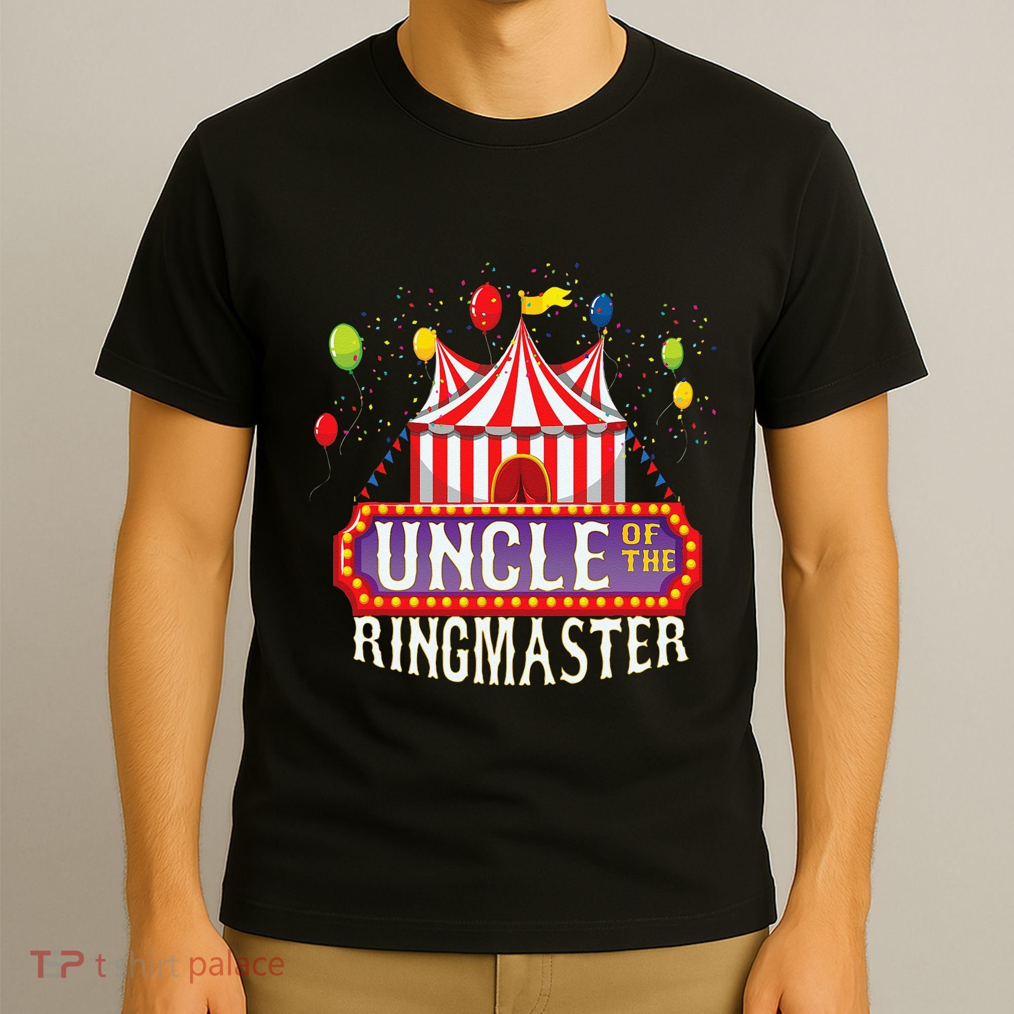 Uncle Of The Birthday Ringmaster Kids Circus Party T-Shirt