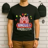 Uncle Of The Birthday Ringmaster Kids Circus Party T-Shirt thumb 6