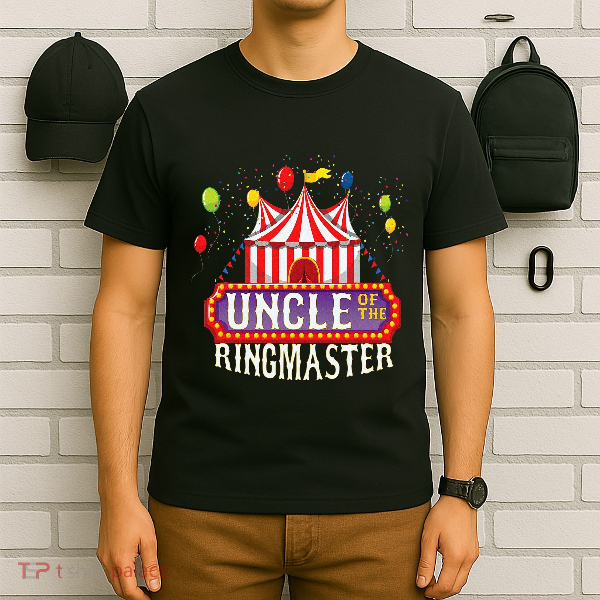 Uncle Of The Birthday Ringmaster Kids Circus Party T-Shirt