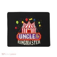 Uncle Of The Birthday Ringmaster Kids Circus Party Mousepad thumb 0