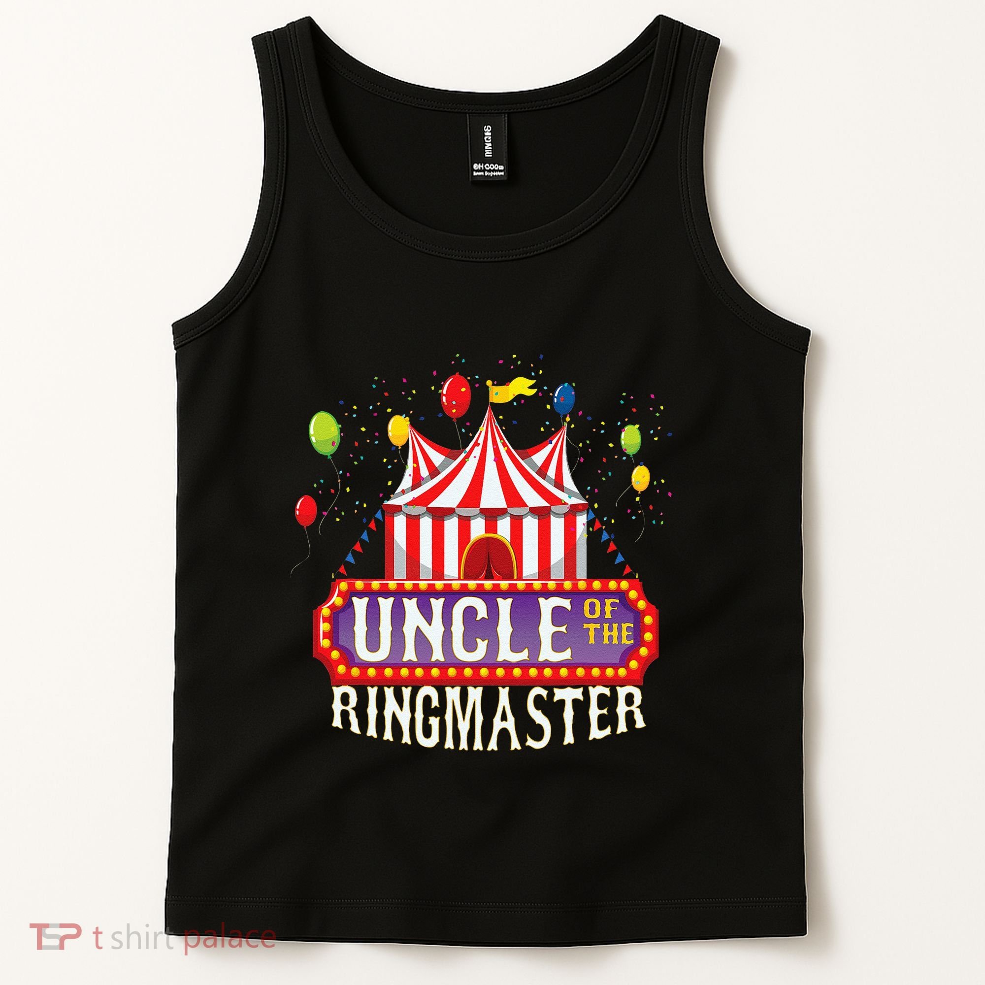 Uncle Of The Birthday Ringmaster Kids Circus Party Tank Top