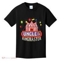 Uncle Of The Birthday Ringmaster Kids Circus Party Kids T-Shirt thumb 0