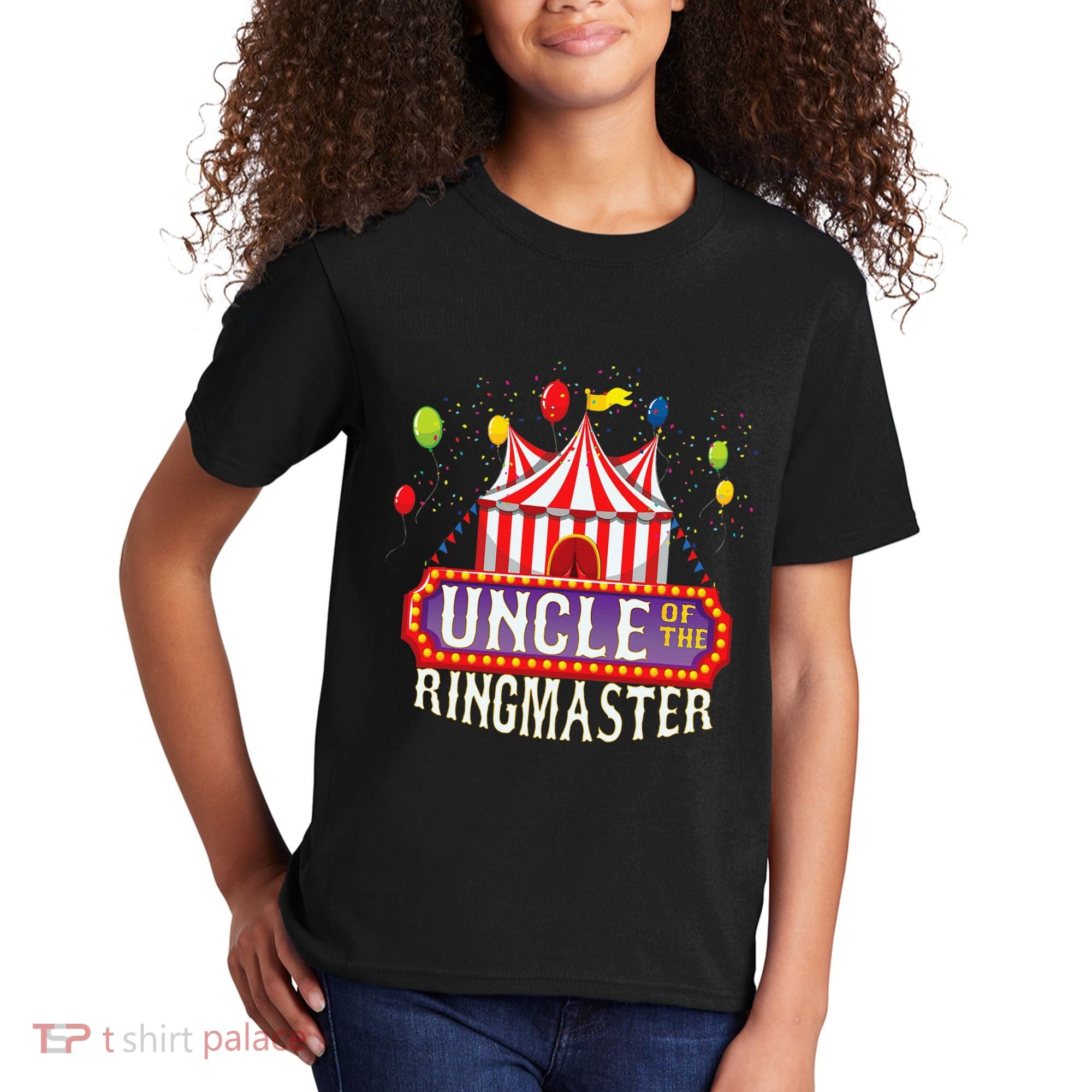 Uncle Of The Birthday Ringmaster Kids Circus Party Kids T-Shirt