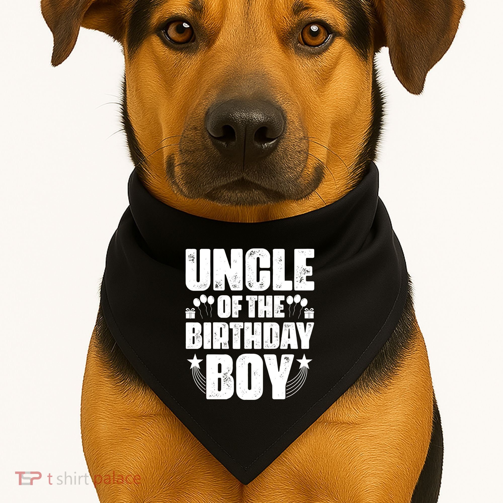Uncle Of The Birthday Boy Celebration USA-Made Doggie Bandana
