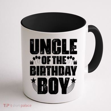 Uncle Of The Birthday Boy Celebration Coffee Mug back
