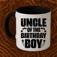 Uncle Of The Birthday Boy Celebration Coffee Mug thumb 2