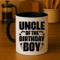 Uncle Of The Birthday Boy Celebration Coffee Mug thumb 4