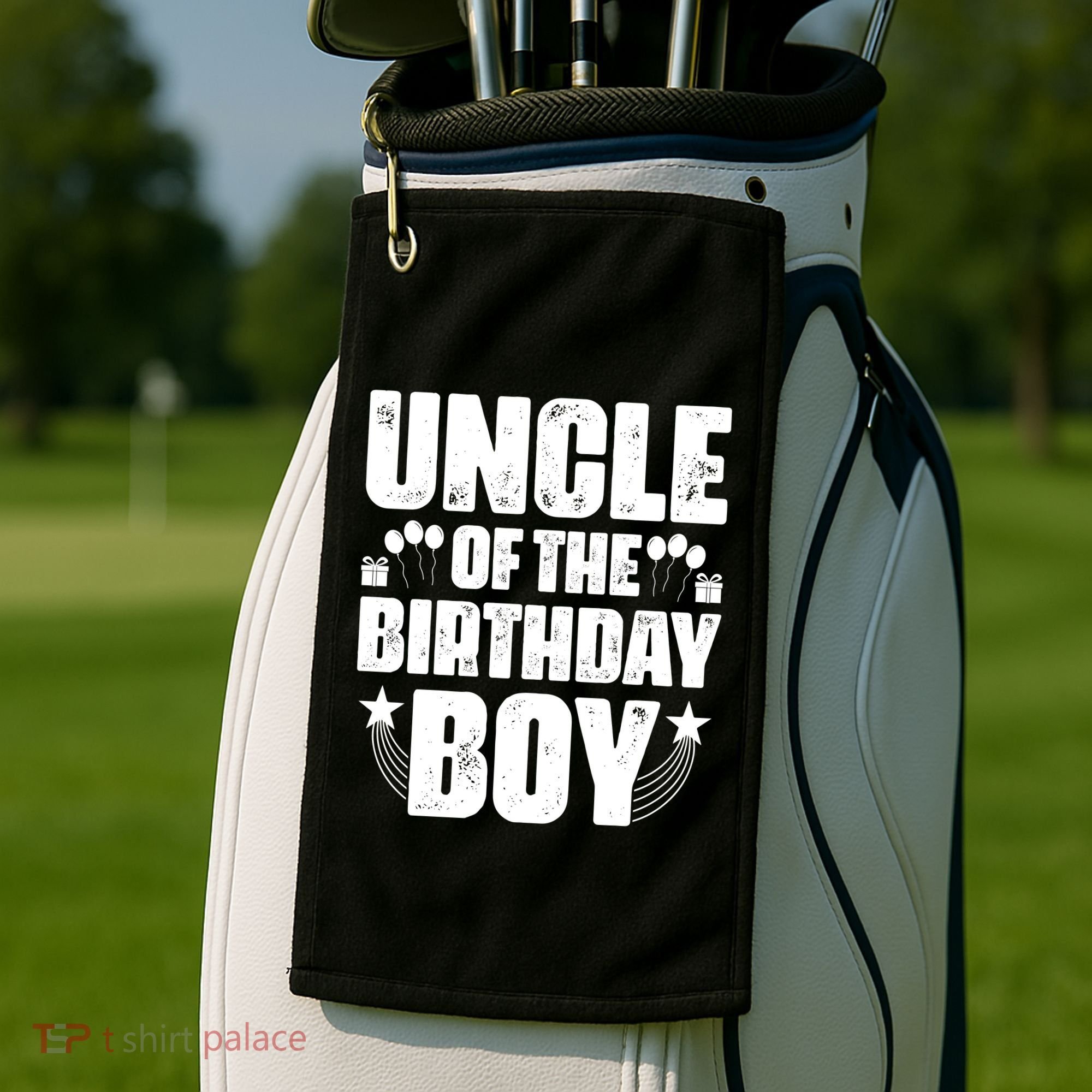 Uncle Of The Birthday Boy Celebration Golf Towel