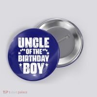 Uncle Of The Birthday Boy Celebration Button thumb 0