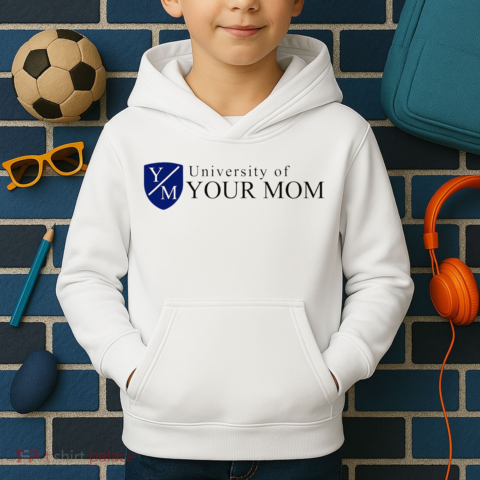 University Of Your Mom Kids Hoodie