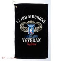Us Paratrooper 173rd Airborne Brigade Veteran Sky Soldier Golf Towel thumb 0