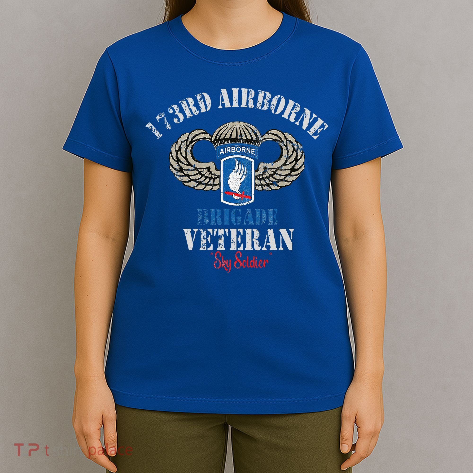 Us Paratrooper 173rd Airborne Brigade Veteran Sky Soldier T-Shirt