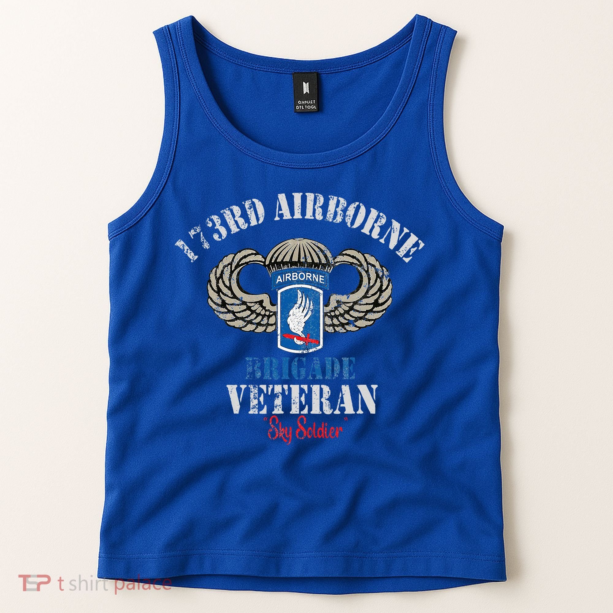 Us Paratrooper 173rd Airborne Brigade Veteran Sky Soldier Tank Top