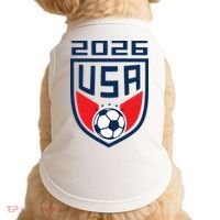 USA Player 2026 Soccer Team Fan Gear Doggie Tank thumb 0