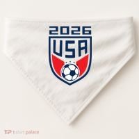USA Player 2026 Soccer Team Fan Gear USA-Made Doggie Bandana thumb 0